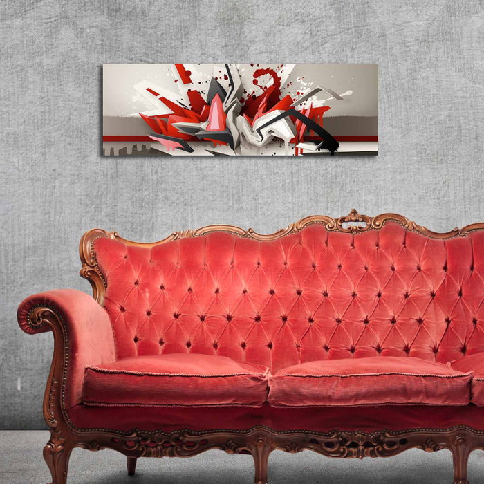 Wallity Lienzo Decorativo Iluminado con LEDs 30x90 cm Multicolor